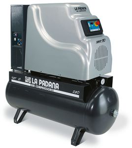 air compressor / stationary / electrically-powered / screw