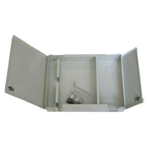 distribution box / wall-mount / rectangular / steel