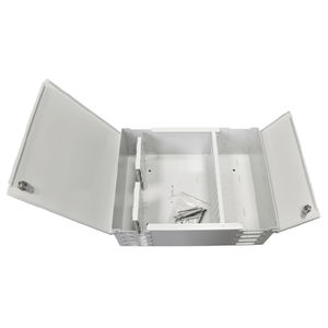 distribution box / wall-mount / rectangular / steel