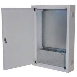 wall-mounted terminal box / sheet steel / for fiber optics