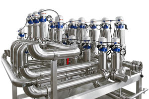 stainless steel pipe system / for the food industry