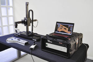 computer-controlled coordinate measuring machine / with horizontal arm / portable / optical