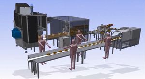 biscuit packaging line / fully-automatic / in-tray