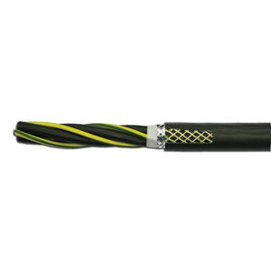 power cable / shielded / flexible / PUR-sheathed