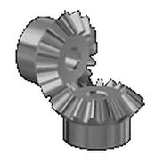 straight-toothed gear / conical / hub