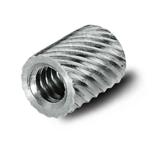 threaded insert / press-in / knurled / aluminum