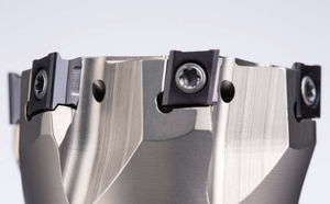 shell-end milling cutter / indexable insert / shoulder / face