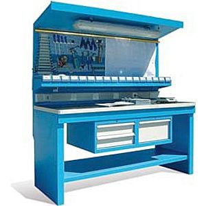 steel workbench / with drawer / with tool board