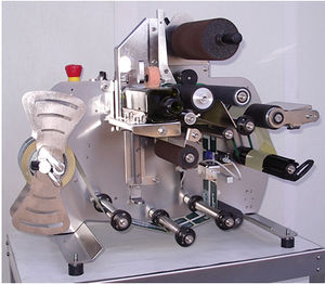 semi-automatic labelling machine / for self-adhesive labels / for bottles