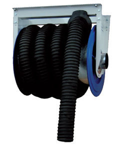 hose reel / self-retracting / wall-mounted / exhaust extraction hose