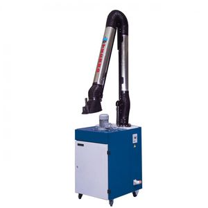mobile fume extractor / welding / cartridge / with extraction arm