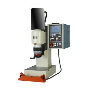 semi-automatic riveting machine / pneumatic / radial / bench-top