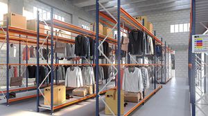 storage warehouse shelving / for medium loads / light-duty / for garments