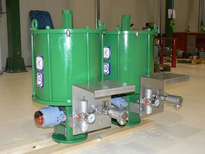 in-line actuator / pneumatic / hydraulic / double-acting