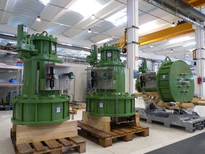 in-line actuator / pneumatic / hydraulic / single-acting