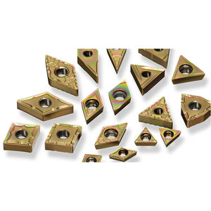 finishing cutting insert / roughing / cermet / for steel