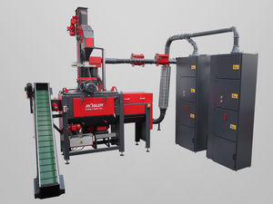 belt shot blasting machine / for bulk materials / continuous