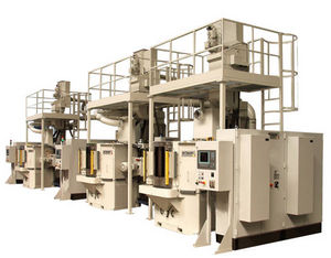 rotating table shot blasting machine / for metal