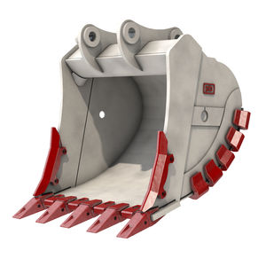 standard tooth bucket / for excavators / for stone