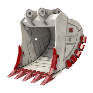 standard tooth bucket / for excavators / for stone