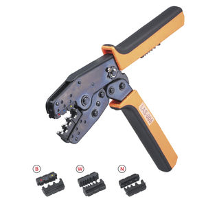 manual crimping tool / for connectors / for cable lugs / for RJ45 plugs
