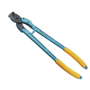 manual cable cutters / clamp / insulated / two-hand