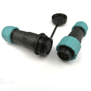 electrical power supply connector / round / male-female / multipole