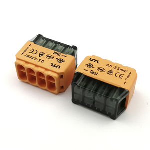 push-in terminal block / screwless / spring / quick-connect