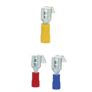 compression solderless terminal / female / tubular / nylon-insulated