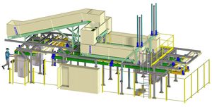 bag filling system / semi-automatic / for textiles