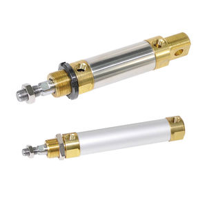 hydraulic cylinder / double-acting / round