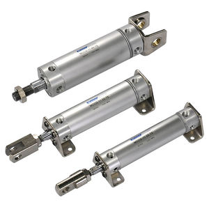 pneumatic cylinder / double-acting / round