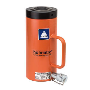 hydraulic cylinder / single-acting load-return / standard / lock-nut