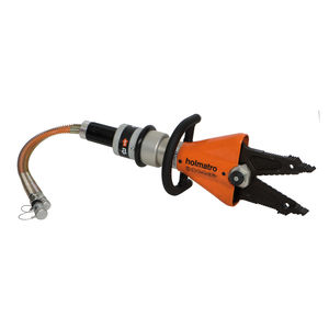 hydraulic shear / for metal sheets / strap / hand-held