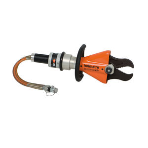 hydraulic shear / for metal sheets / strap / hand-held
