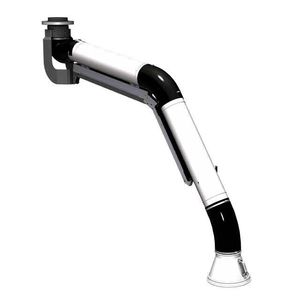 fixed extraction arm / flexible / dust / for welding fumes