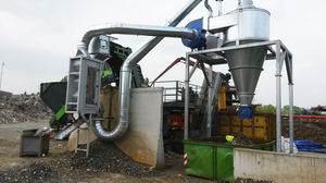 air separator / metal / for the recycling industry / mobile