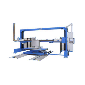 horizontal disc grinding machine / for metal sheets / PLC-controlled / vertical