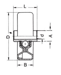 belt-driven conveyor roller / plastic / steel
