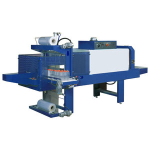 automatic sleeve wrapping machine / bottle / with shrink tunnel