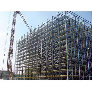 pallet shelving / for heavy loads / high-rise / self-supporting