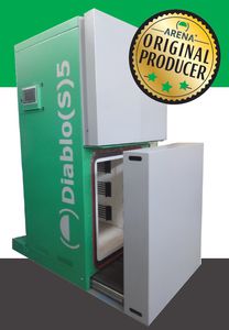 pyrolysis oven / compact / for the plastics industry