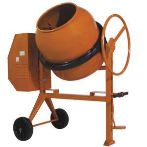 electric concrete mixer / gasoline / mobile / reversing drum