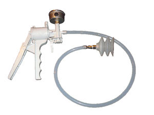 vacuum leak detector / manual pumping / for small format autoclave