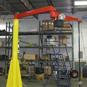pillar jib crane / articulated / full rotation / with double arm