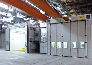 enclosed paint booth / filter