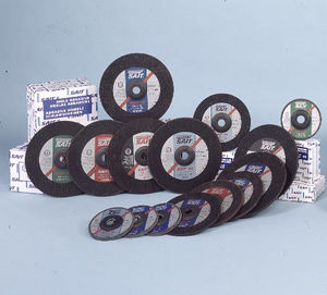 trimming wheel / flat / silicon carbide / depressed-center