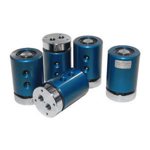 gas rotary union / 2-passage / for rotary tables / aluminum