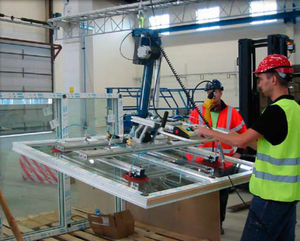 pneumatic gripper / for glass sheets / vacuum