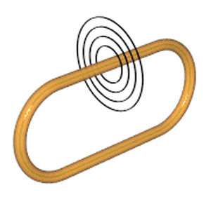 round transmission belt / urethane / for food / elastic